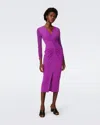 Diane Von Furstenberg Hades Dress In Purple Wine