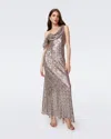 Diane Von Furstenberg Joaquin Dress In Sequin Leopard