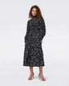 Diane Von Furstenberg Sai Tiered Polka-dot Midi Dress In Spot Light