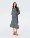 Diane Von Furstenberg Dvf In Tiny Gig Tile Blue
