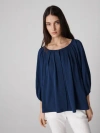 Diane Von Furstenberg Eden Top In Classic Navy