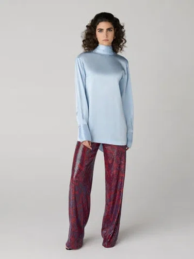Diane Von Furstenberg Eldridge Top In Blue