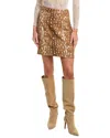 Diane Von Furstenberg Eleanor Mini Skirt In Brown