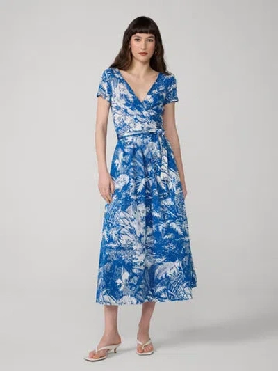 Diane Von Furstenberg Elena Dress In Blue