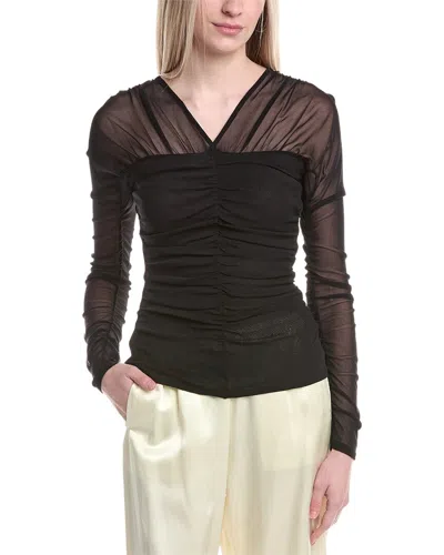 Diane Von Furstenberg Dvf Eli Top In Black