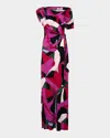 Diane Von Furstenberg Eliana One-shoulder Column Maxi Dress In Tendu Lg