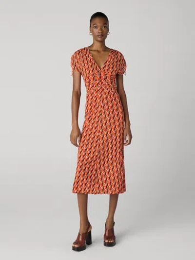 Diane Von Furstenberg Ella Dress In Orange