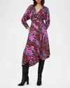 Diane Von Furstenberg Eloise Leopard-print Midi Dress In Bad Habit Sm