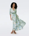 Diane Von Furstenberg Eloise Faux Wrap Maxi Dress
