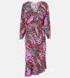 Diane Von Furstenberg Eloise Leopard-print Midi Dress In Bad Habit Sm