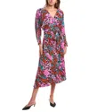 Diane Von Furstenberg Eloise Leopard-print Midi Dress In Multi