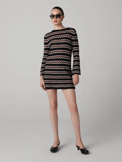 Diane Von Furstenberg Ema Mini Knit Dress In Black