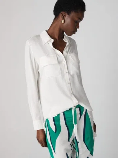 Diane Von Furstenberg Emanuelle Top In Ivory