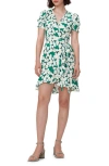 DIANE VON FURSTENBERG EMILIA DAISY PRINT WRAP MINIDRESS