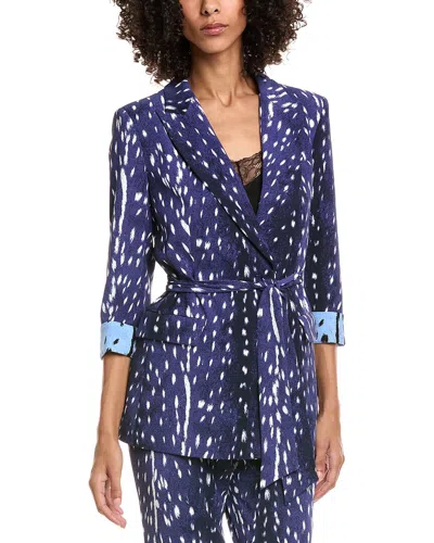 Diane Von Furstenberg Emiliano Jacket In Fawn Perfect Navy