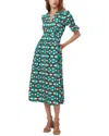 Diane Von Furstenberg Erica Printed Cotton Midi Dress