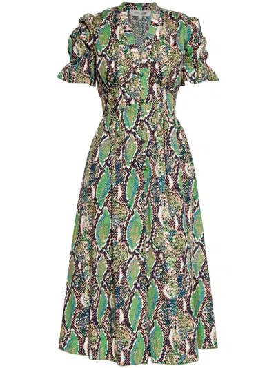 Diane Von Furstenberg Erica Dress In Green
