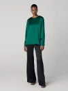 Diane Von Furstenberg Estelle Top In Green