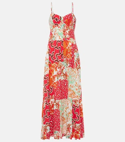 Diane Von Furstenberg Etta Floral Maxi Dress In Red