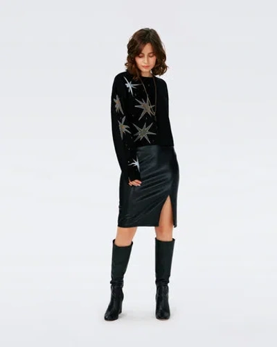 Diane Von Furstenberg Fabiola Knit Jacquard Top