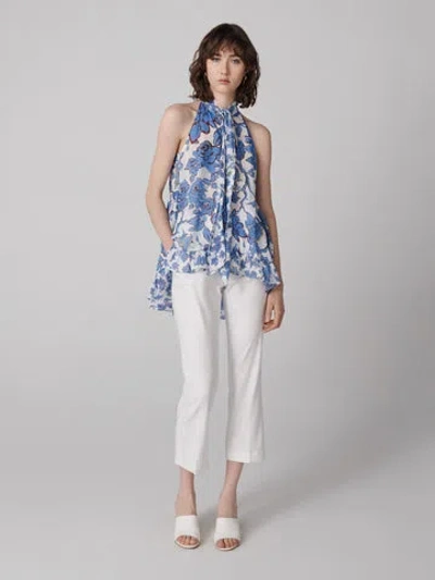 Diane Von Furstenberg Faye Top In Heritage Vine Degrade