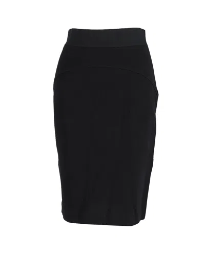 Diane Von Furstenberg Fitted Skirt In Black Cotton