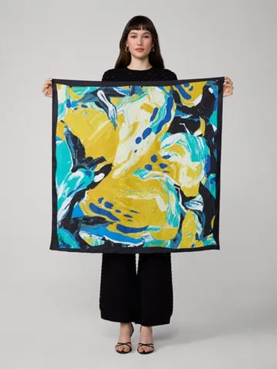 Diane Von Furstenberg Flag Scarf In Black