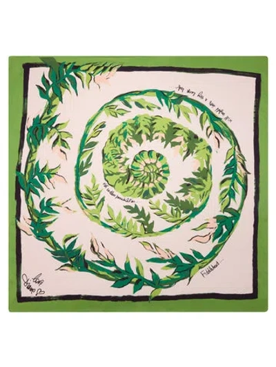 Diane Von Furstenberg Flag Scarf In Fiddlehead Scarf