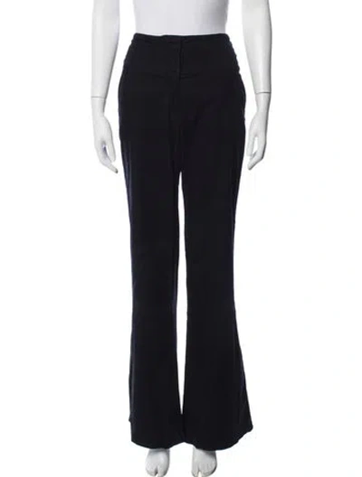 Pre-owned Diane Von Furstenberg Flared Pants In Black
