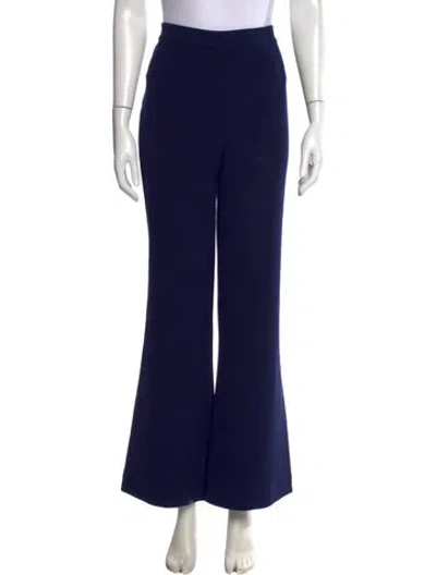 Pre-owned Diane Von Furstenberg Flared Pants In Blue