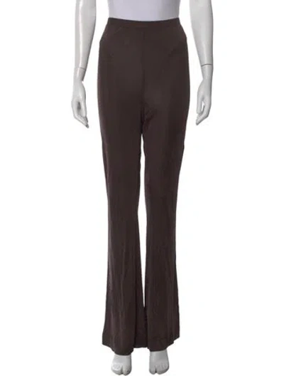 Pre-owned Diane Von Furstenberg Flared Pants In Brown