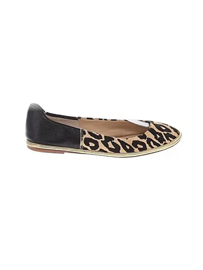 Pre-owned Diane Von Furstenberg Flats In Tan