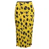 Diane Von Furstenberg Floral-print Midi Skirt In Yellow Viscose In Yellow