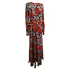 Diane Von Furstenberg Floral-printed Maxi Dress In Multicolor Viscose In Multi