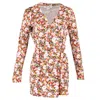 Diane Von Furstenberg Floral Printed Rompers In Multicolor Viscose In Multi