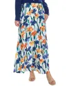 Diane Von Furstenberg Florencia Floral-print Maxi Skirt In White