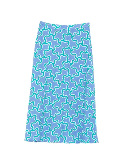 Diane Von Furstenberg Florencia Midi Skirt In Multi
