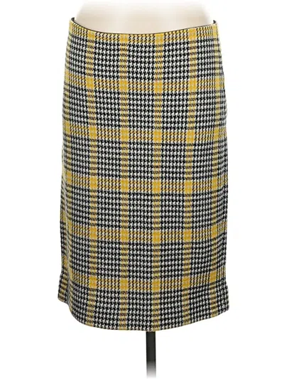 Pre-owned Diane Von Furstenberg Formal Skirt In Yellow