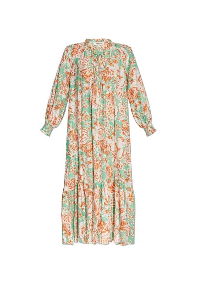 Diane Von Furstenberg Fortina Patterned Dress In Green