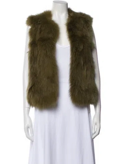 Pre-owned Diane Von Furstenberg Fox Fur Jacket In Brown