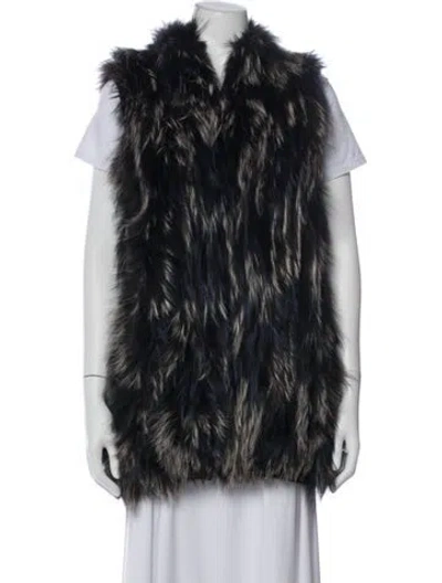Pre-owned Diane Von Furstenberg Fox Fur Jacket In Multi