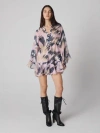 Diane Von Furstenberg Francesca Mini Dress In Giant Palace Tiger Pink