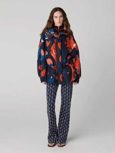 Diane Von Furstenberg Frankie Coat In Blue