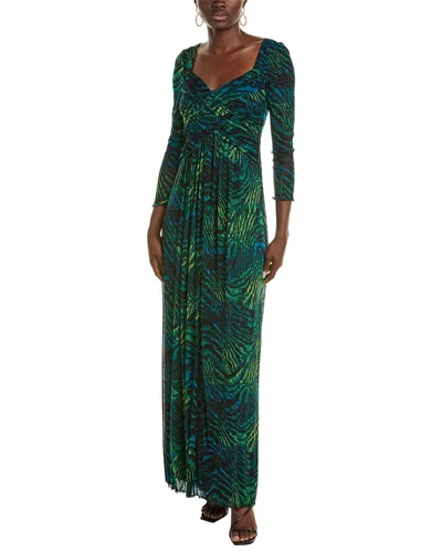 Diane Von Furstenberg Gael Printed Tulle Maxi Dress In Multicoloured