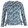 Diane Von Furstenberg Galia Swing Blouse In Blue Silk In Blue
