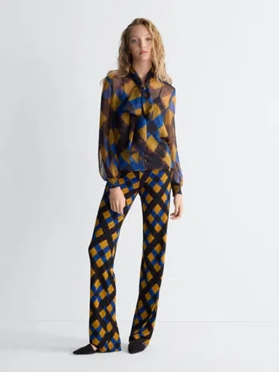 Diane Von Furstenberg Garcele Blouse In Multi