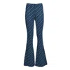 Diane Von Furstenberg Geometric Jacquard Knit Flared-leg Pants