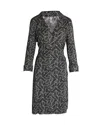 Diane Von Furstenberg Geometric Pattern Wrap Dress In Multicolor Silk In Multi