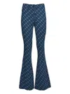 Diane Von Furstenberg Geometric Jacquard Knit Flared-leg Pants