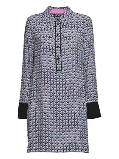 Diane Von Furstenberg Geometric-print Shirt Dress